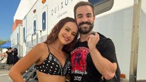 Whitney Leavitt dancing on DWTS with her husband cheering