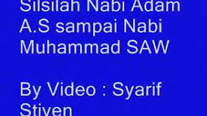 Ahad 21 april 2019 15:00 wib. Silsilah Nabi Adam Sampai Nabi Muhammad Saw Youtube