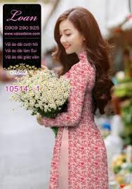 Vải áo dài hoa nhí, nhỏ - Shop vải áo dài Loan