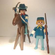 Playmobil Klicky Vintage Western Custom Cow Boy Cavalerie Americaine 3582 A 1980 Sans Boite Et Sans Notice Cow Boy Westerns Playmobil