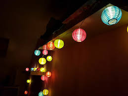 Something has an außen and innen. Party Lichterkette 20 Led Lampions Bunt Aussen Innen Lampion Girlande Strom Ebay