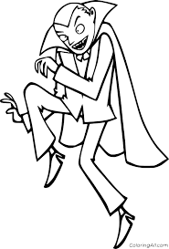 Easy and free to print vampire bats and dracula coloring pages for children. Dracula Dancing Coloring Page Coloringall