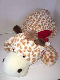 Dan Dee 24 Long Giant Floppy Giraffe Plush White With Spots Red Scarf Nwt Dandee Giraffe Plush Giraffe Plush