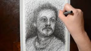 Scribble Art Self Portrait