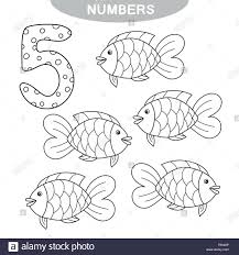 Numero 5 Para Colorear