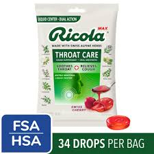 Ricola Max Cough Suppressant Throat Drops and Maximum Sore Throat Relief  Swiss Cherry, 34 ct - Kroger