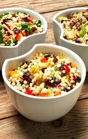 Mediterranean couscous with dried fruit. Pearl Couscous And Dried Fruit Salad