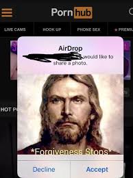 If your airdrop is stuck on the message airdrop receiving its because you have airdrop disabled. Cursed Airdrop Meme Guy