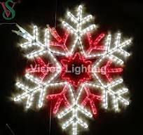 IP65 2D Sculpture Outdoor LED Snowflake Motif Christmas Decoration Light