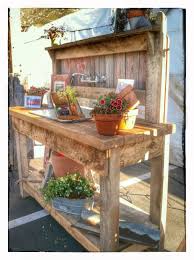 American Barn And Wood Potting Bench Outdoor Potting Bench Pallet Potting Bench