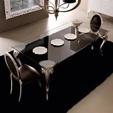 A dining room table is an important part of your home. Large Glass Champagne Leaf Dining Table Set Juliettes Interiors