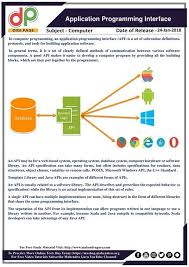 Dp Computer Knowledge Application Programming Interface Api 24 01 18 Ht Computer Knowledge Application Programming Interface Computer Programming