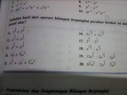 Bilangan berpangkat dan bentuk akar jumlah pertemuan : Tentukan Hasil Dari Operasi Bilangan Berpangkat Pecahan Berikut Ini Dalam Bentuk Akar Brainly Co Id