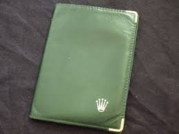 Porte Cartes Rolex Vintage Vintage Rolex Card Holder Porte Carte Cuir Vert Rolex