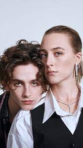 The pair starred together in greta gerwig's directorial debut lady bird and will reunite on screen in 2019 for the director's adaptation of louise may alcott's classic novel little. Timothee Chalamet And Saoirse Ronan Wallpaper Timothee Chalamet Beautiful Boys Timmy T