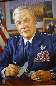 An oil portrait of US Air Force (USAF) General (GEN) William J. Begert,  Commander of Pacific Air Forces (PACAF) from May of 2001 until July of  2004. The portrait hangs in the