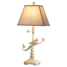 Beach Table Lamps Set Of 2 Ivory Mermaid Table Lamps Table Lamp Sets Lamp Table Lamp