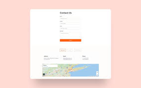 Classical Contact Form Web Element Address Map Contact Form Website Template