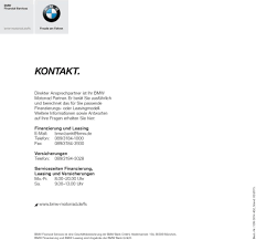 Detaillierte informationen über die bank, die banken kommen, adresse, telefonnummer. Bmw Financial Services Helm Auf Motor An Der Traum Von Der Eigenen Bmw Beginnt Make Life A Ride Pdf Free Download