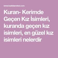 Kuran I Kerimde Gecen Kiz Isimleri Gece Kizlar Kuran
