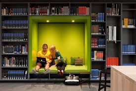 Raheen Library At Australian Catholic University Woods Bagot Library Seating Area Home Library Design Library Seating