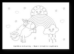 Free rainbow coloring page printable. Printable Rainbow Coloring Pages For Kids Mum S Creative Cupboard