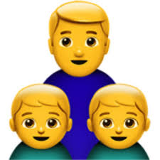 Family: Man, Boy, Boy Emoji (U+1F468, U+200D, U+1F466, U+200D, U+1F466)