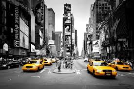 Black And White New York Wallpaper Times Square Cabs Colorsplash Wall Mural Photo Wallpaper New York Wallpaper Times Square New York Feature Wallpaper