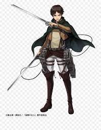 Eren jaeger render transparent background png clipart. Eren Jaeger Eren Sticker Png Free Transparent Png Images Pngaaa Com