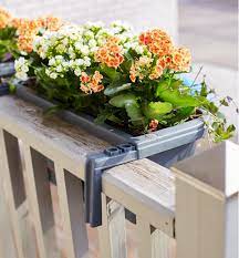 Our flower boxes for railings will fit most deck rails. Fence Railing Planters Lee Valley Tools
