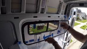 How To Install Side Panel Bunk Windows On A Mercedes Sprinter Van Installing Siding Panel Siding Sprinter Van