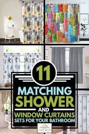 Sold by ami ventures inc. 11 Matching Shower And Window Curtains Sets For Your Bathroom Home Decor Bliss