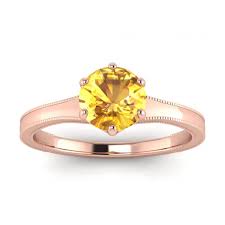 Steven wants to put a little sunshine in everyone's day, so he is taking a portion of each rose sold to support independent restaurants by catering meals to essential health workers. Rose Gold Yellow Sapphire Ring Corinne Braverman Jewelry
