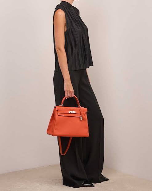 Hermès Kelly 32 Togo Orange H | SACLÀB