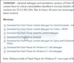 Click download the windows flash player 13 projector (exe, 9.95mb) link. Pc Astuces Ouvrir Une Application Ou Un Jeu Flash Windows 10