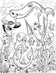 Drawing and color for kids, watercolors. Coloriage Zig Et Sharko Hyene Requin Sirene Marina Gratuit