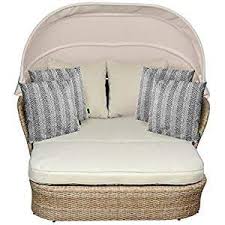 Multistore 2002 Sonneninsel 192x160x145cm Polyrattan Natur Klappbares Dach Mit Gasdruckfeder Fussteil Sitzauflagen 11cm Gartenmobel Zierkissen Polyrattan