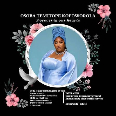 Photo by 𝗧𝗘𝗠𝗜𝗧𝗢𝗣𝗘 𝗞𝗢𝗙𝗢𝗪𝗢𝗥𝗢𝗟𝗔 𝗢𝗦𝗢𝗕𝗔 (@osobatemitope) · September 6, 2026