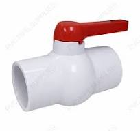 4" PVC Compact Ball Valve White Socket, 1040WS