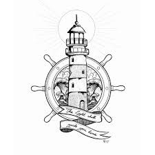 Black And White Lighthouse Tattoo Designs The Light Shall By Ck Art 82 Blackworknow If You Would Like To Be Featured Submissions Business Inquiries Blac Nautical Tattoo Drawings Lighthouse Tattoo
