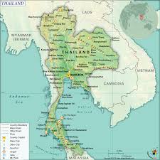 Thailand is bordered by the gulf of thailand, cambodia and laos to the east, malaysia to the south, and myanmar (burma) to the north and west. What Are The Key Facts Of Thailand Thailand Facts Answers