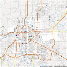 Even though you can drive this distance straight through, it might be more interesting to stop along the way. Map Of Tulsa Oklahoma Gis Geography