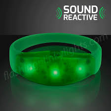 Green Led Sound Activated Bracelets Green Led Led Light Games