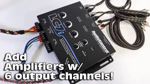 Amp channel (1) wire to left front speaker, also to crossover and tweeter amp channel (2) wire to right speaker, also to crossover and tweeter amp channel (3) left rear amp channel (4) right rear. Add Amplifiers To Premium Car Audio Systems Audiocontrol Lc7i Youtube