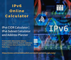 Ipv6 Cidr Online Calculator Ipv6 Subnet Calculator And Network Address Planner Ipv6 Online Calculator Networking