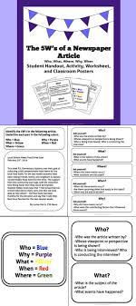 Pin By Laura Piland On Language Arts And Literacy Newspaper Article Student Newspaper Student Activities