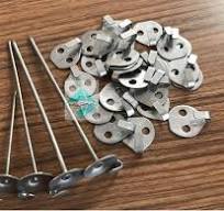 Round Or Rectangular Stainless Steel Lacing Anchors With Hooks