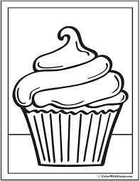 40 Cupcake Coloring Pages Customize Pdf Printables Cupcake Outline Cupcake Coloring Pages Cupcake Drawing
