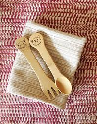 Kids Fork Spoon Set W Animals Eco Carmel