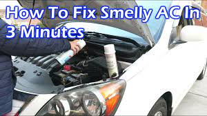 Removes organic & chemical odors. How To Fix Smelly Ac In Your Car Like The Pro In 3 Minutes Youtube